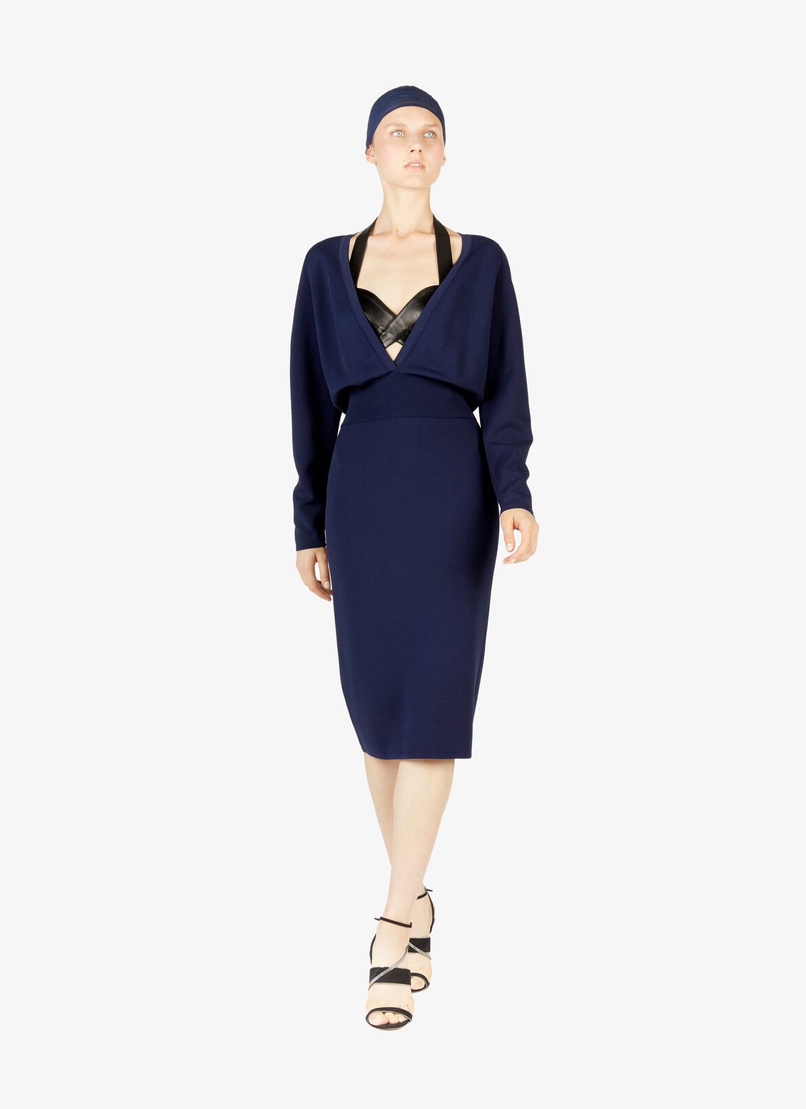 Alaïa Edition 1988 Long-Sleeved Pencil Dress ALAÏA NIGHT BLUE ALAÏA EDITION 1988 LONG-SLEEVED PENCIL DRESS